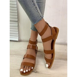 Casual Plain Strappy Sandals