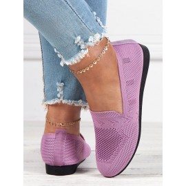 Women's Breathable Mesh Fabric Flat Shoes