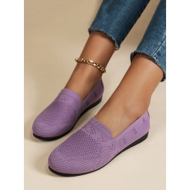 Women's Breathable Mesh Fabric Flat Shoes