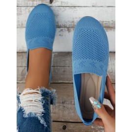 Women's Breathable Mesh Fabric Flat Shoes