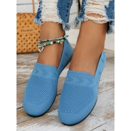 Women's Breathable Mesh Fabric Flat Shoes