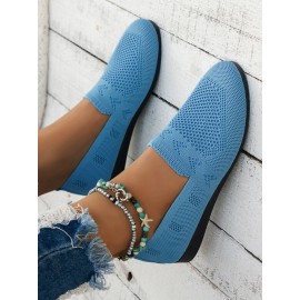 Women's Breathable Mesh Fabric Flat Shoes