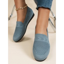 Women's Breathable Mesh Fabric Flat Shoes