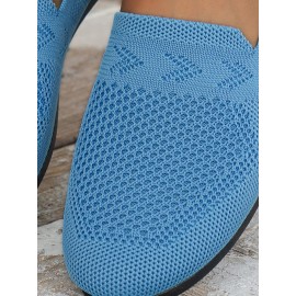 Women's Breathable Mesh Fabric Flat Shoes