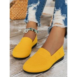 Women's Breathable Mesh Fabric Flat Shoes