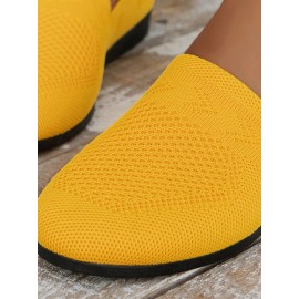 Women's Breathable Mesh Fabric Flat Shoes