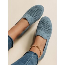 Women's Breathable Mesh Fabric Flat Shoes