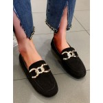 Casual Plain Slip On Low Heel Loafers