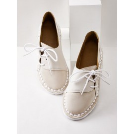 Women's Casual Vintage Round Toe Flats All Season Shoes