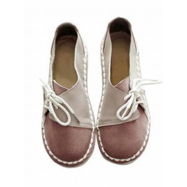 Women's Casual Vintage Round Toe Flats All Season Shoes