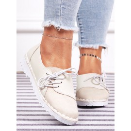 Women's Casual Vintage Round Toe Flats All Season Shoes