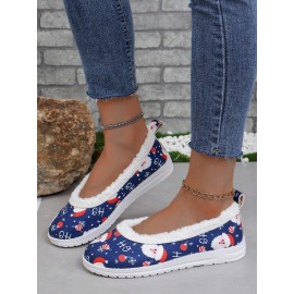 Party Text Letters Non-Slip Slip On Flat Heel Shallow Shoes Printing